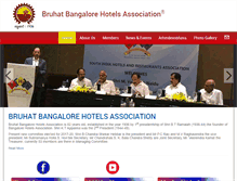 Tablet Screenshot of bangalorehotelsassn.com